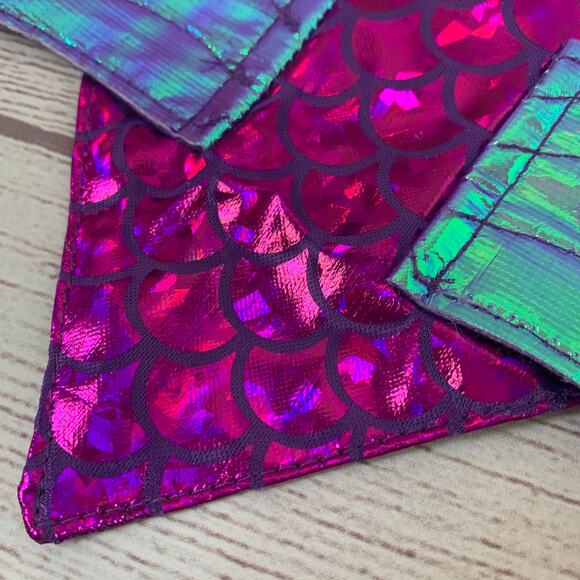 Hyde and Eeek! Purple and Irridescent Dragon Wing Dog Costume Collar Bandana - Picture 7 of 13